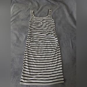 Heart Hips Black and White Striped Top